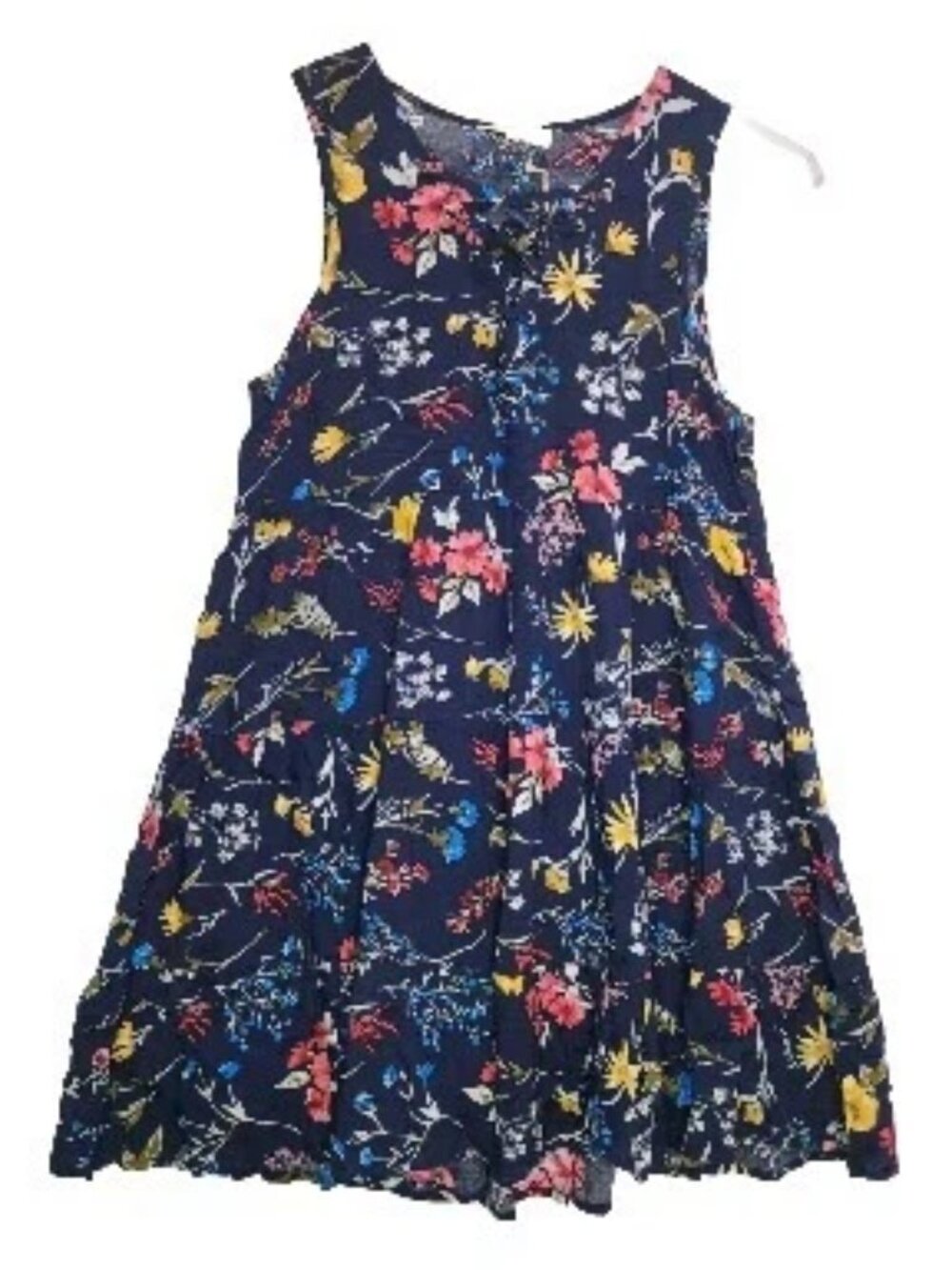 Layered floral pattern dress
